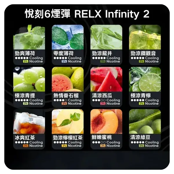 RelxInfinity2煙彈webp SP2S 台灣官方專賣店|電子煙主機與煙彈專賣